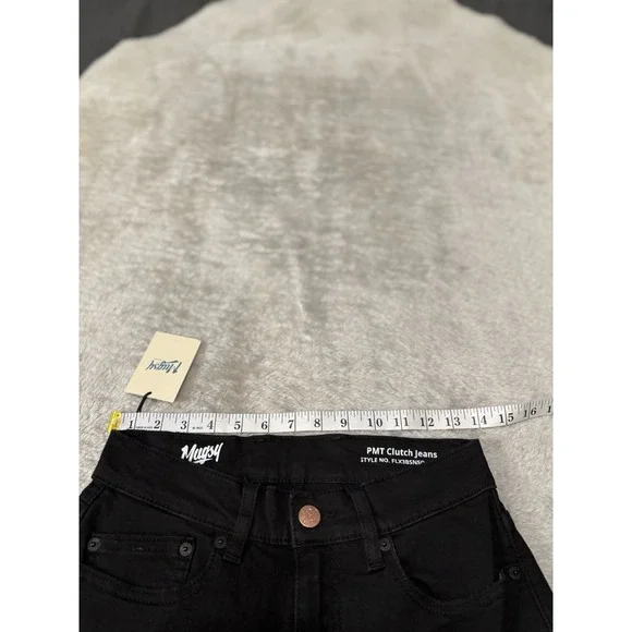 New Mugsy Jeans Men's‎ 28x30 Black PMT Clutch Pants Stretch NWT Straight
